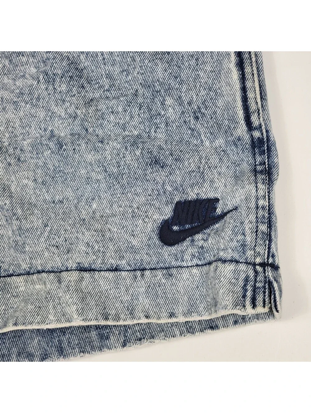 Vintage Nike Challenge Court Denim Shorts 90s Acid Wash Tennis Casual Wear